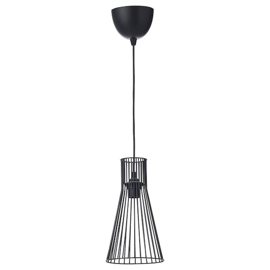 Ikea KVADRATUR / HEMMA - Pendant lamp, black, 18 cm