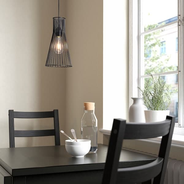 KVADRATUR / HEMMA - Pendant lamp, black, 18 cm - best price from Maltashopper.com 89391316