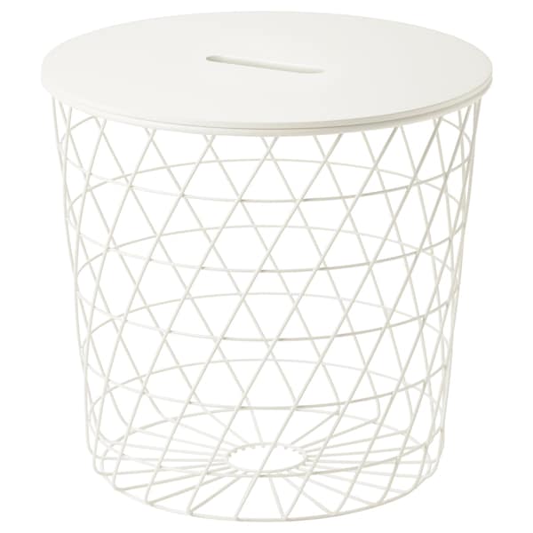Ikea KVISTBRO - Storage table, white, 44 cm