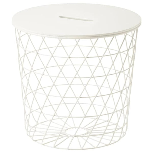 Ikea KVISTBRO - Storage table, white, 44 cm