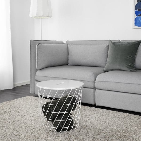 Ikea KVISTBRO - Storage table, white, 44 cm