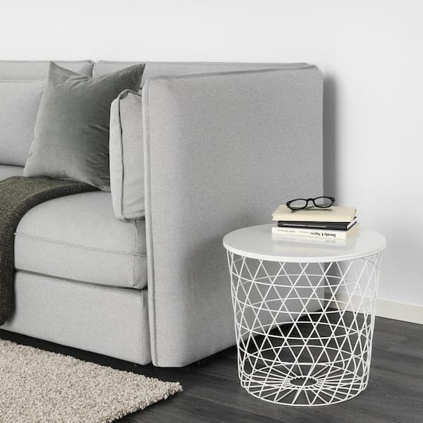 KVISTBRO - Storage table, white, 44 cm - best price from Maltashopper.com 30349452