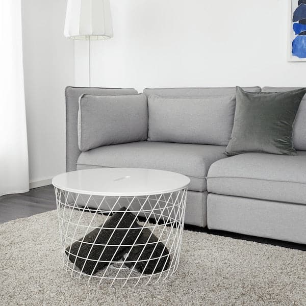 Ikea KVISTBRO - Storage table, white, 61 cm