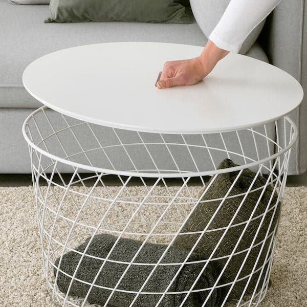 Ikea KVISTBRO - Storage table, white, 61 cm