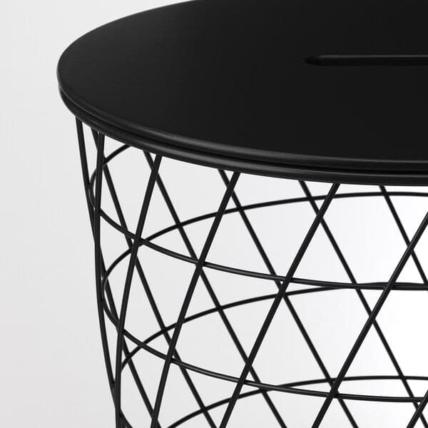 KVISTBRO - Storage table, black, 44 cm - best price from Maltashopper.com 90480401