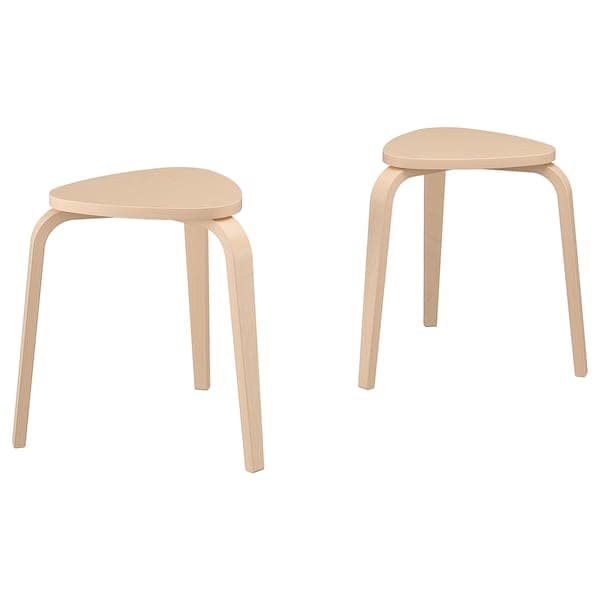 KYRRE - Stool, set of 2, birch