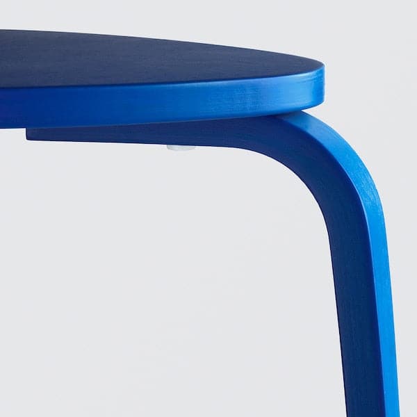 KYRRE - Stool, bright blue - best price from Maltashopper.com 80555557