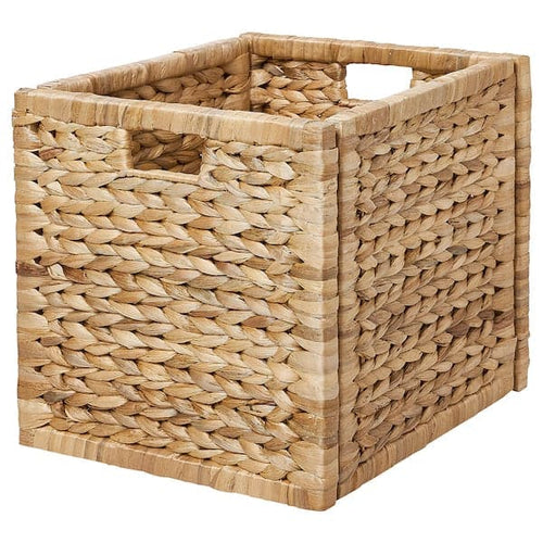 LABBSAL basket, handmade water hyacinth, 32x34x32 cm