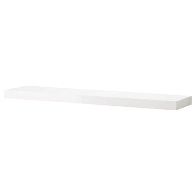 LACK - Wall shelf, white/high-gloss, 110x26 cm - best price from Maltashopper.com 20309654
