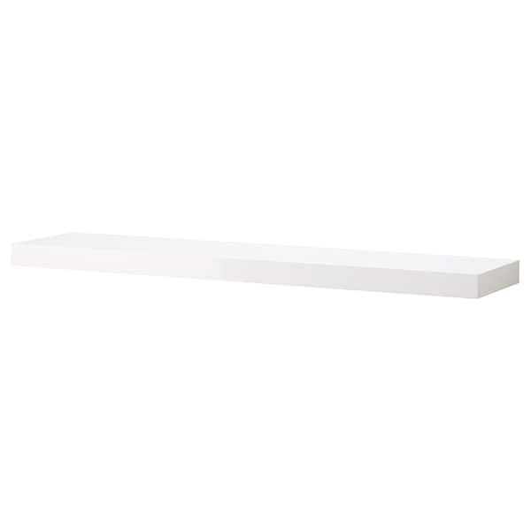 Ikea LACK - Wall shelf, white/high-gloss, 110x26 cm
