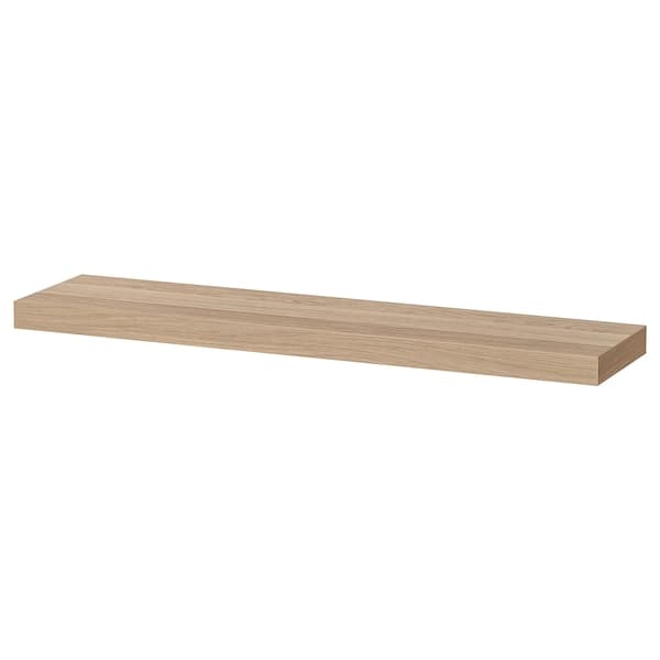 LACK - Wall shelf, white stained oak effect, 110x26 cm