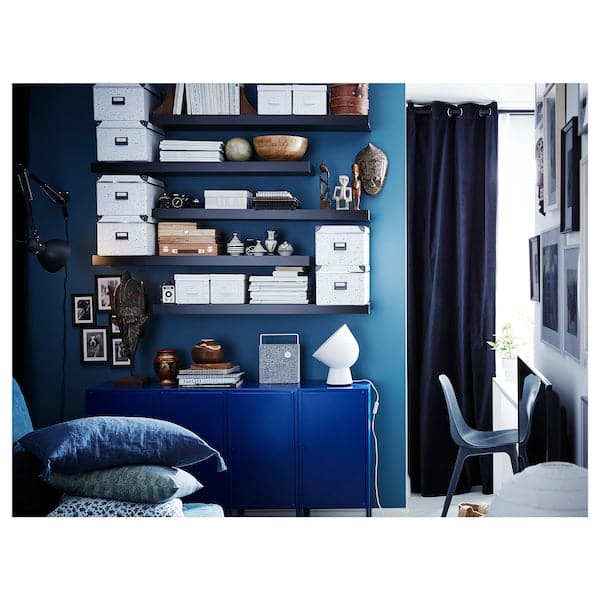Ikea LACK - Wall shelf, black-brown, 110x26 cm