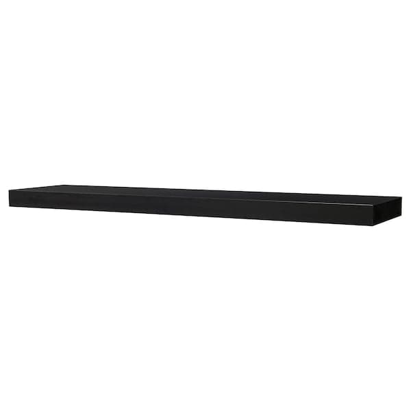 LACK - Wall shelf, black-brown , 190x26 cm - Premium Wall Shelves & Ledges from Ikea - Just €38.99! Shop now at Maltashopper.com