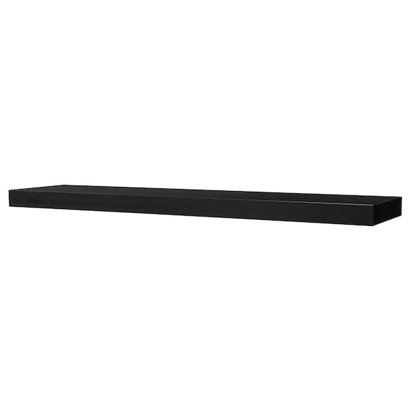 LACK - Wall shelf, black-brown, 190x26 cm