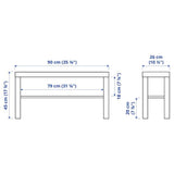 LACK TV bench, white, 90x26x45 cm