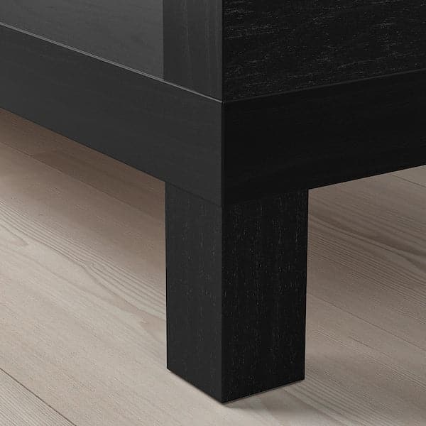Ikea LACK - TV bench, black-brown, 160x35x36 cm