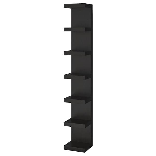 LACK - Wall shelf unit, black-brown, 30x190 cm - best price from Maltashopper.com 80430591