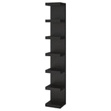 LACK wall shelf unit, black-brown, 30x190 cm