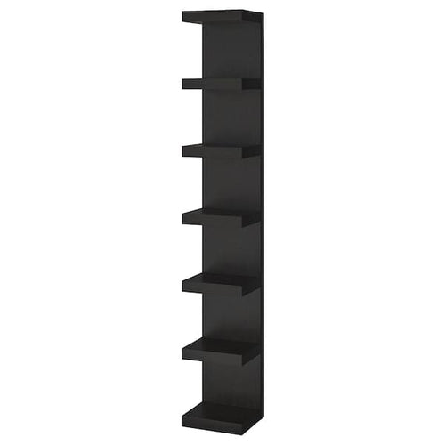 LACK - Wall shelf unit, black-brown, 30x190 cm