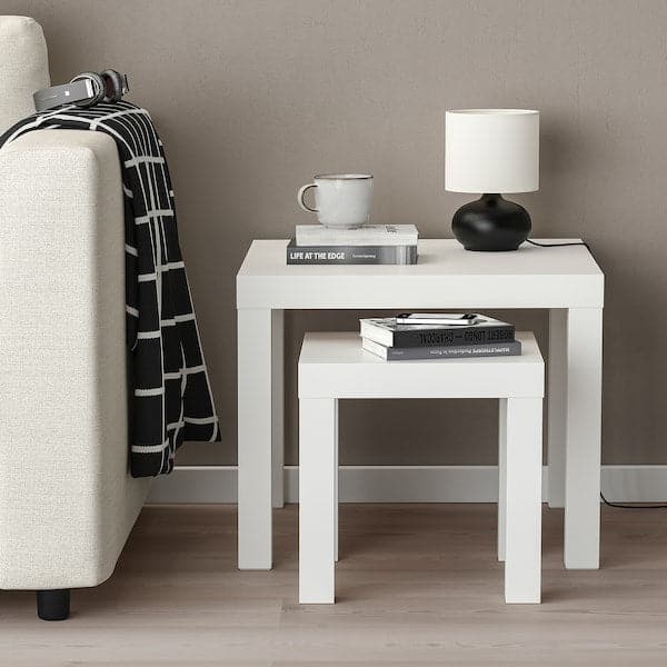 Ikea LACK - Nest of tables, set of 2, white