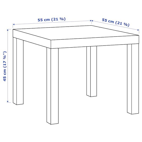 Ikea LACK - Side table, white, 55x55 cm