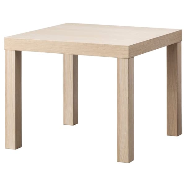 LACK - Side table, white stained oak effect, 55x55 cm - best price from Maltashopper.com 70319028