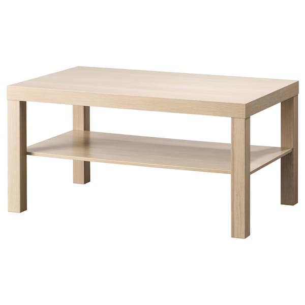 Ikea LACK - Coffee table, white stained oak effect, 90x55 cm