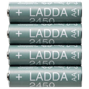 Ikea LADDA - Rechargeable battery, HR06 AA 1.2V, 2450mAh
