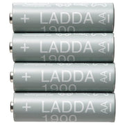 Ikea LADDA - Rechargeable battery, HR06 AA 1.2V, 1900mAh