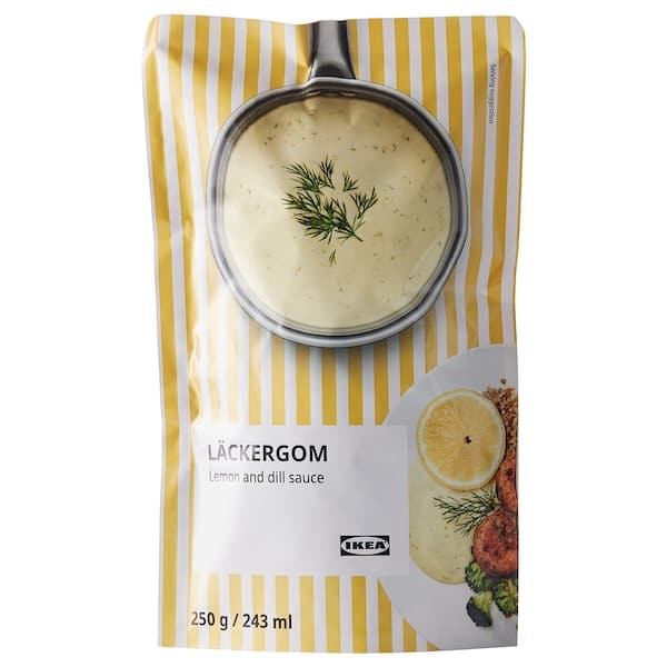 LÄCKERGOM - Lemon- and dill sauce, 250 g - best price from Maltashopper.com 60479277