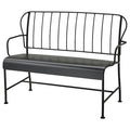 LÄCKÖ 2-seat sofa, outdoor, grey, 115x87x56 cm