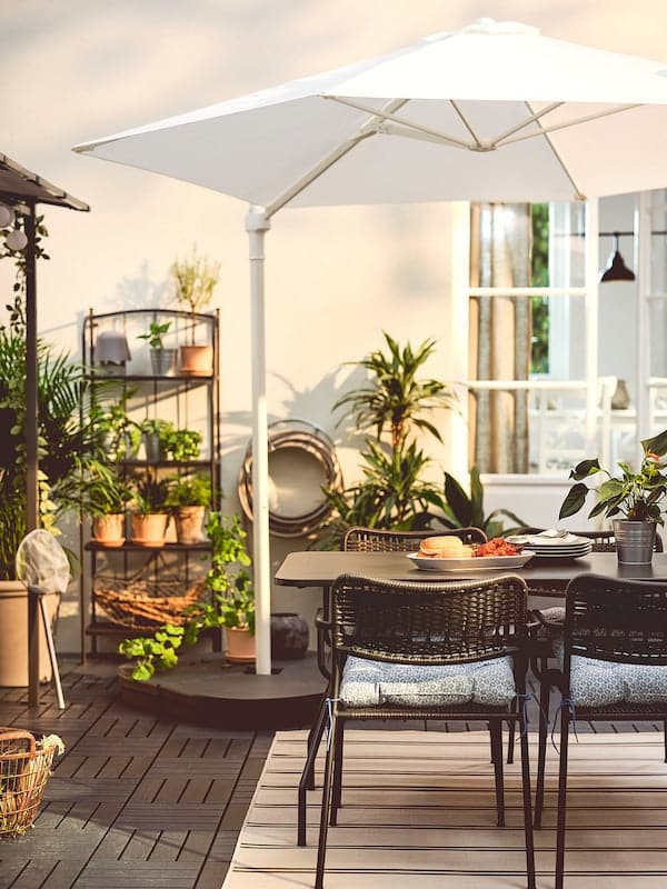Ikea LÄCKÖ - Garden Chair with Armrests ,
