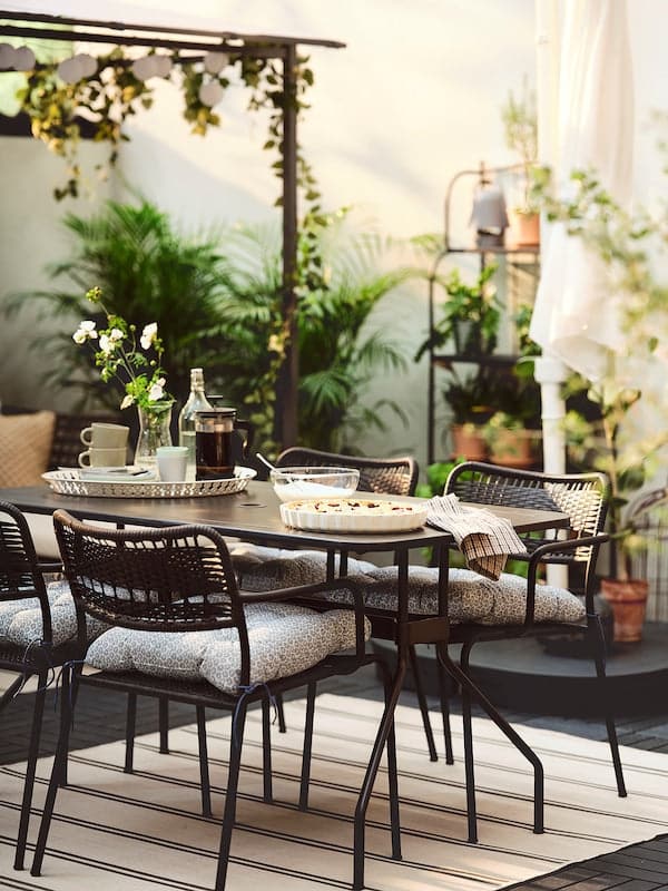 Ikea LÄCKÖ - Garden Chair with Armrests ,