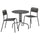 LÄCKÖ / VIHOLMEN - Table+2 chairs, outdoor, grey/dark grey ,