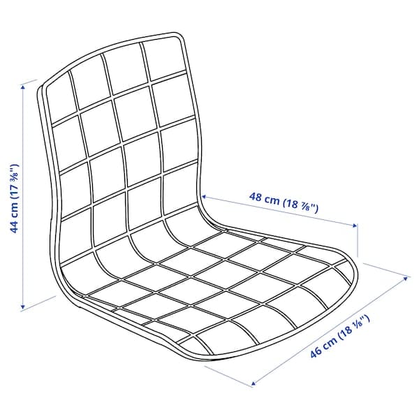Ikea LÄKTARE - Chair cover, Gunnared smoke grey ,