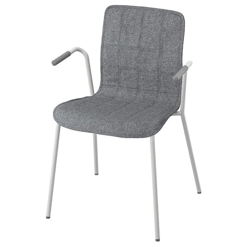 LÄKTARE - Meeting chair, smoke grey/white ,