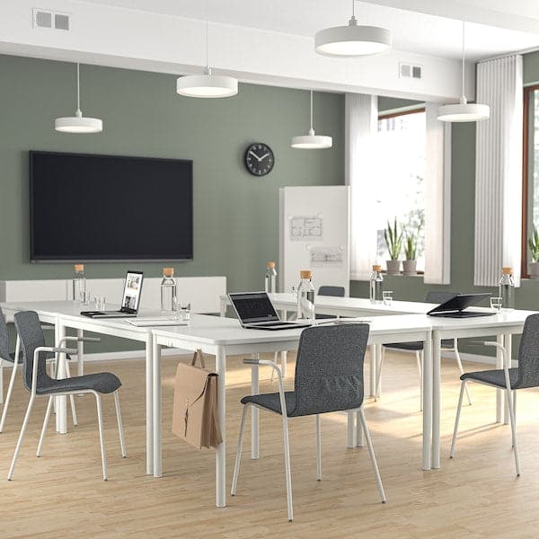 LÄKTARE - Meeting chair, smoke grey/white , - best price from Maltashopper.com 49503250