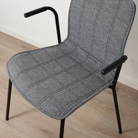 LÄKTARE - Meeting chair, smoke grey/black , - best price from Maltashopper.com 59503264