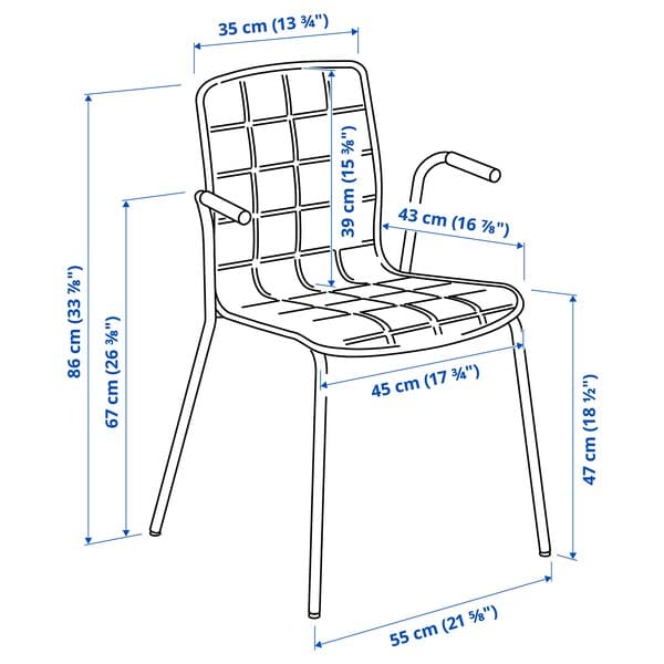 Ikea LÄKTARE - Meeting chair, smoke grey/black ,