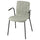 LÄKTARE - Meeting chair, light green/black ,