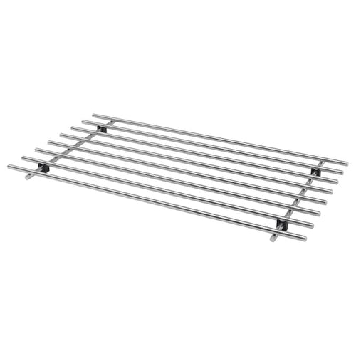LÄMPLIG - Trivet, stainless steel , 50x28 cm