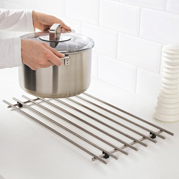 Ikea LÄMPLIG - Trivet, stainless steel, 50x28 cm