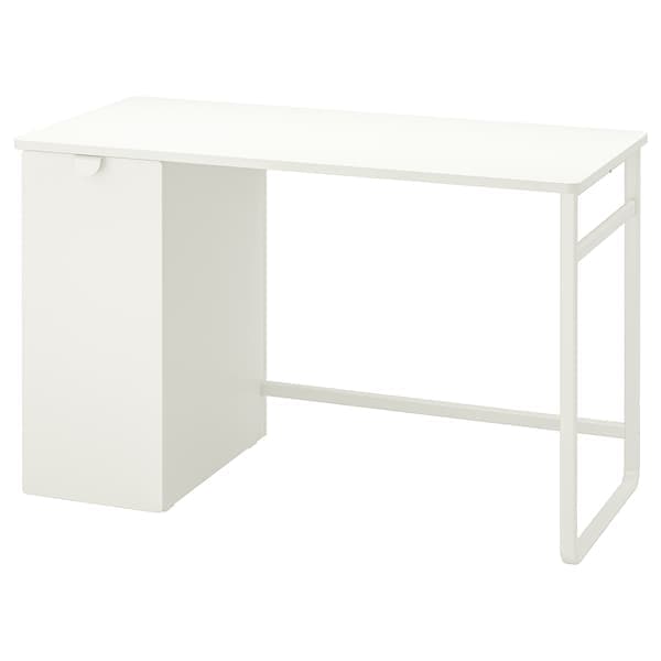 Ikea LÄRANDE - Desk with pull-out storage unit, white, 120x58 cm