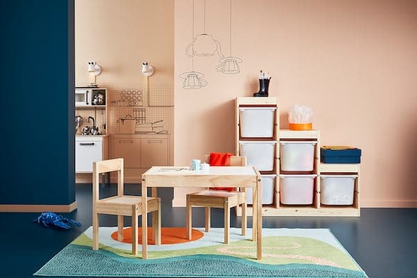 LÄTT - Children's table with 2 chairs, white/pine - best price from Maltashopper.com 50178411