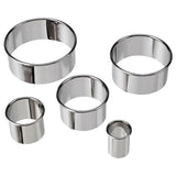 LÄTTBAKAD cookie cutter, set of 5, silver-colour