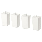 Ikea LÄTTHET - Leg, white/wood, 11 cm