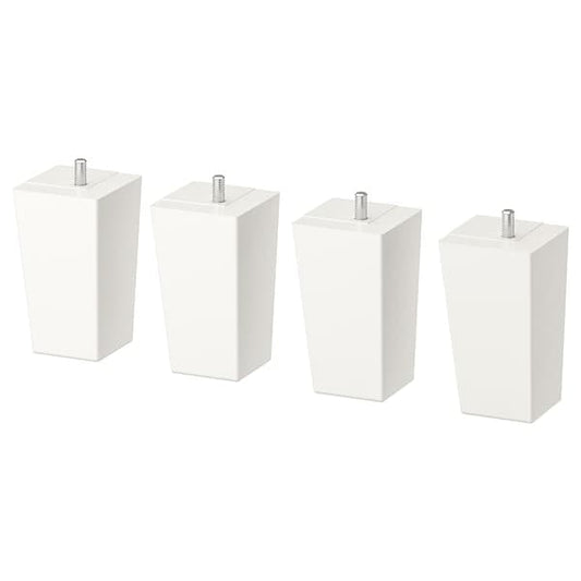Ikea LÄTTHET - Leg, white/wood, 11 cm