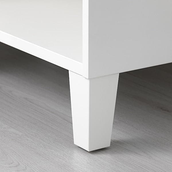 Ikea LÄTTHET - Leg, white/wood, 11 cm