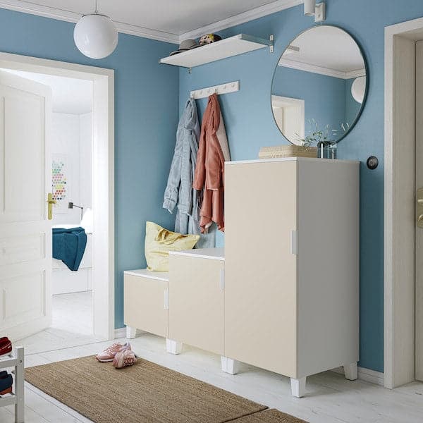 Ikea LÄTTHET - Leg, white/wood, 11 cm