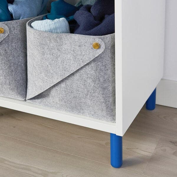Ikea LÄTTHET - Leg, blue/metal, 11 cm